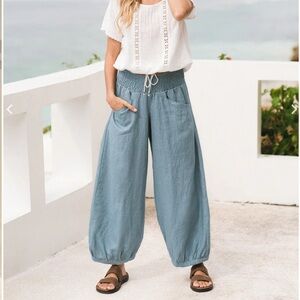 NWT Nomad The Label Sadhu French Linen Pants